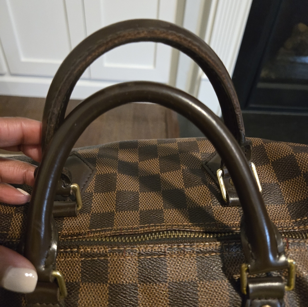 Louis Vuitton Brown Damier Speedy Tote Size 30 - Picture 9 of 16